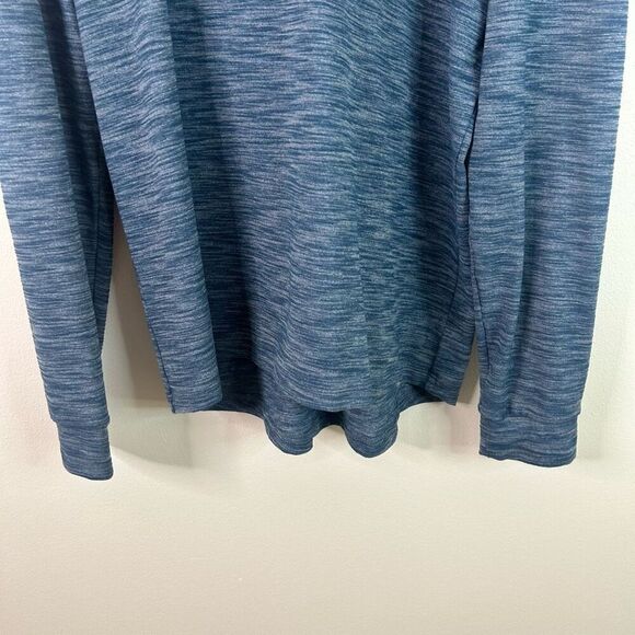 Lululemon Heather Blue Long Sleeve Pulse Slub Pullover Hoodie Men's Size Large - Picture 3 of 11